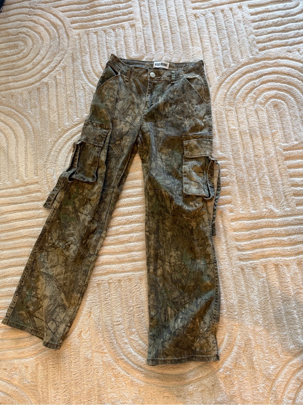 Camo cargo pants - size 26